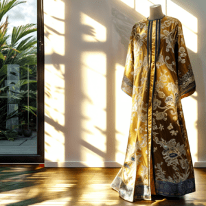 Robe en soie décorée, Chine 19ème