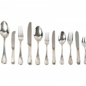 Ménagère de 110 pièces en métal argenté en coffret - Cartier La Maison du Prince