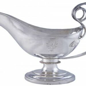 Saucière casque en argent massif 1819-1838