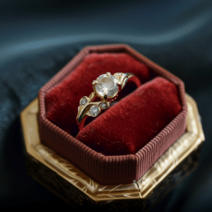 Bague en or avec ses diamants