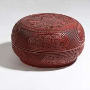 Boîte en laqué cinabre Qianlong