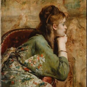 Peinture signée Alfred Stevens