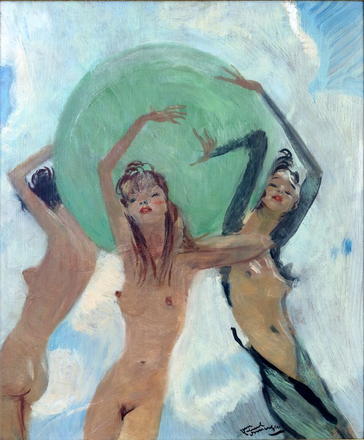 Peinture signée Jean Gabriel Domergue