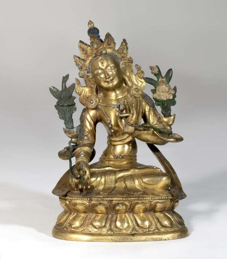 Tara en bronze doré de l'époque Qianlong