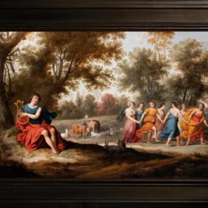 Orphée charmant les animaux. École Hollandaise vers 1650