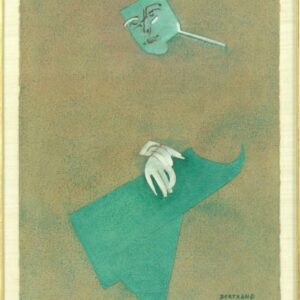 Œuvre contemporaine signée Bertrand, 1977-1990