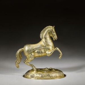 Coupe en forme de cheval en vermeil – Christoph Müller, Breslau, vers 1700