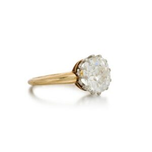 Bague en or et diamant taille coussin – 2.66 carats