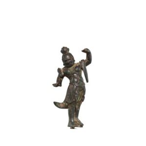 Gardien bouddhique en bronze doré – Dynastie Tang
