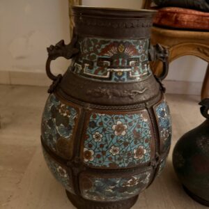 Vase cloisonné sino-japonais