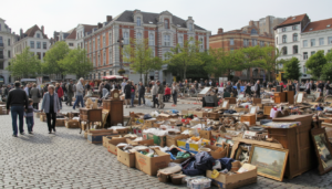 Brocante aux Marolles à Bruxelles. Préparez la saison des brocantes partout en Belgique !